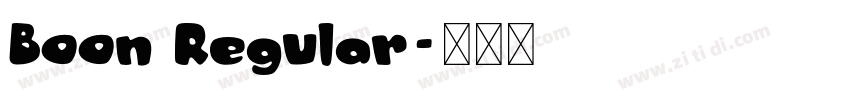 Boon Regular字体转换